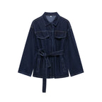 Belted Denim Set