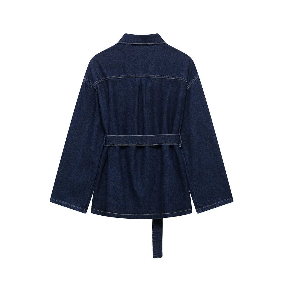 Belted Denim Set