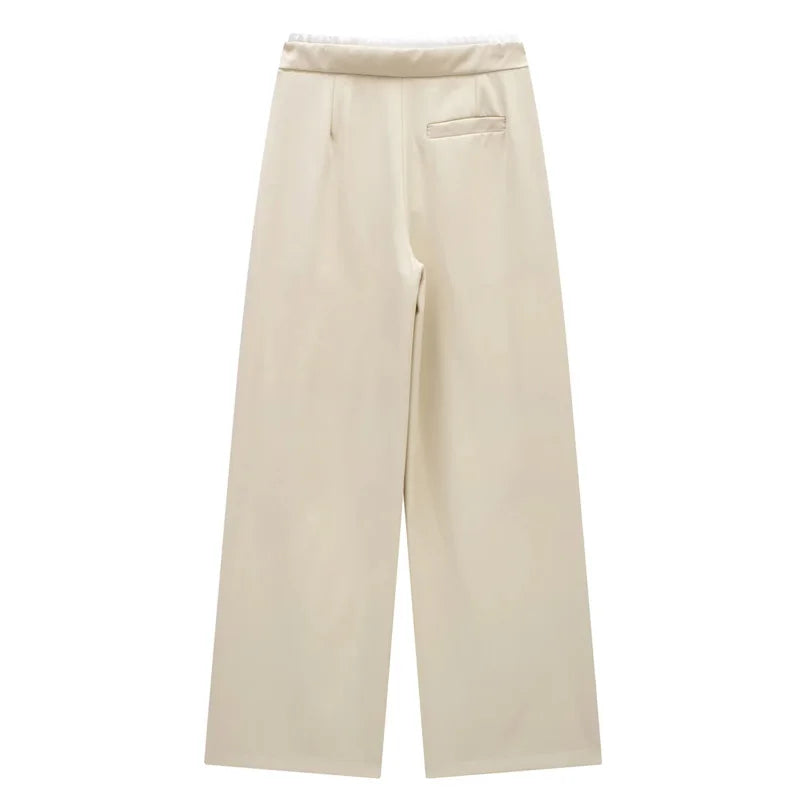 Relaxed Wide Leg Pants