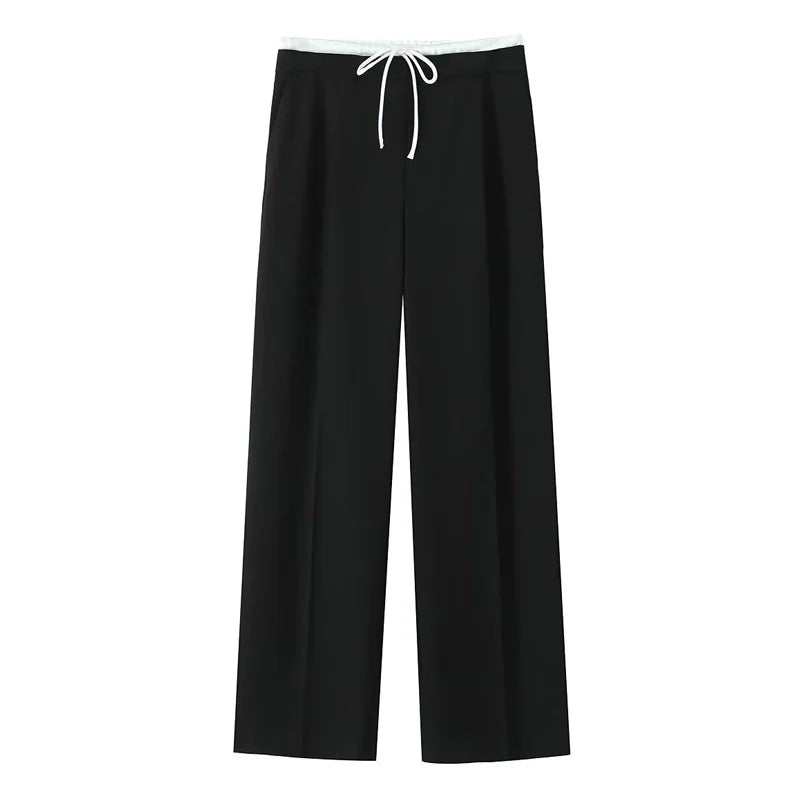 Relaxed Wide Leg Pants