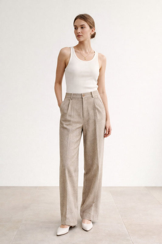 UMIA High-Waist Tailored Comfort Pants – Refined Fit
